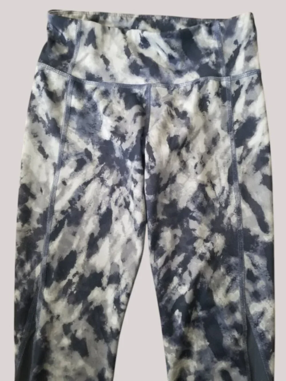 OLD  NAVY ACTIVE Gray Tie Dye Full Length Yoga Leggings Girls XL Size 14